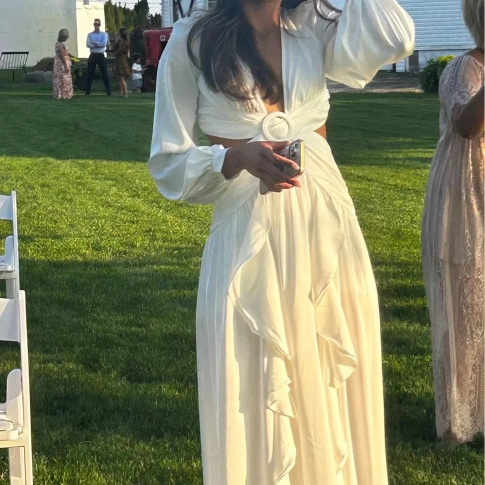 Untamed Petals Positano Cut Out Maxi Dress Flowy - Picture 5 of 5